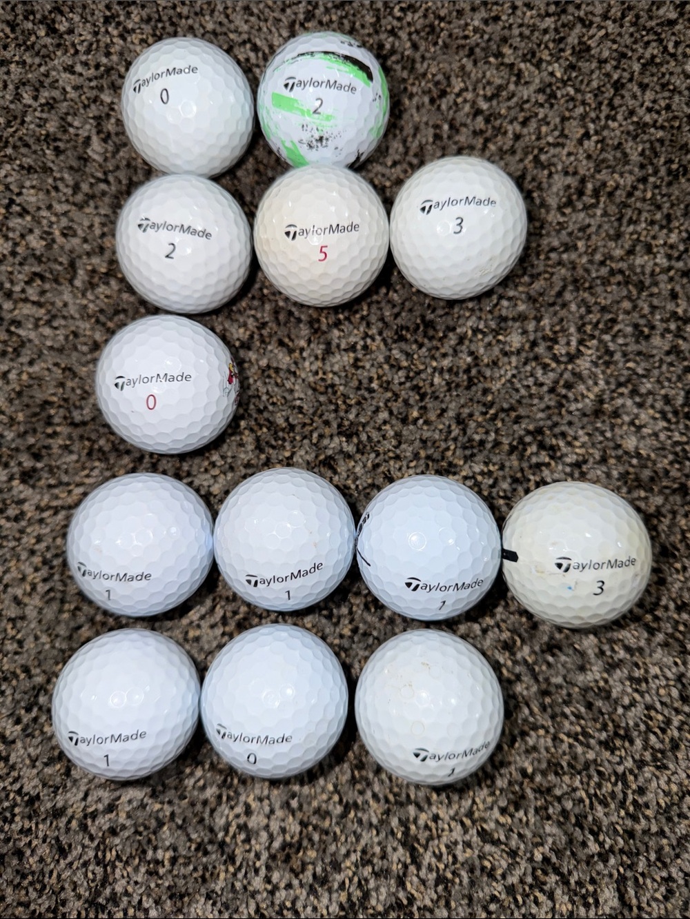 13 TaylorMade Used Golf Balls – SpeedSoft, Tour Response, Distance+, Clean